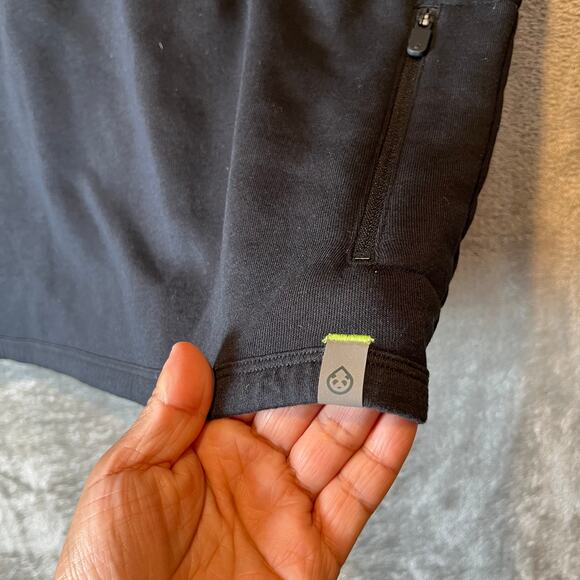 Tasc Performance Apex Fleece 1/4 Zip Black Size Small Organic Cotton - Picture 3 of 6